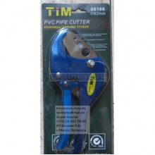 Ножницы для пластиковых труб TIM, Ф 6 - 42 мм, синие усиленные, арт. TIM166